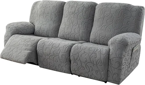 Miniatura 36 de Fundas para Sofá Reclinable Seccional Funda de Sofá para Sofá Reclinable de 3 Asientos, 5 Piezas Funda Elástica para Sofá de 3 Cojines Reclinable