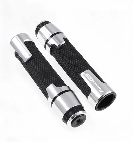 Miniatura 7 de Motocicleta para BMW F650GS F 650 GS motocicleta 7/8" 0.866 in CNC goma aluminio manillar puños extremos mango tapas (color : negro)