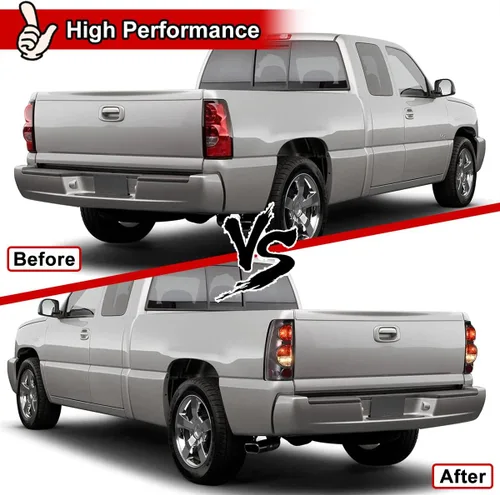 Miniatura 2 de Nixon Offroad Luces traseras para Chevy Silverado 1500 2500 3500 1999-2006 / GMC Sierra 1500 2500 3500 1999-2002 Luces traseras LED de repuesto