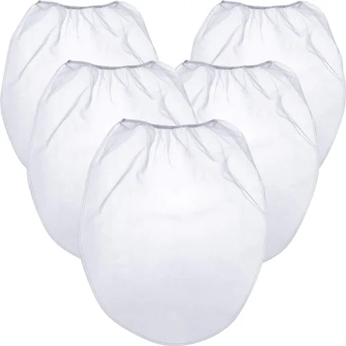 Patelai 30 bolsas de filtro de pintura de 5 galones de malla fina regular/coladores elásticos para uso con pulverizadores de pintura (blanco)