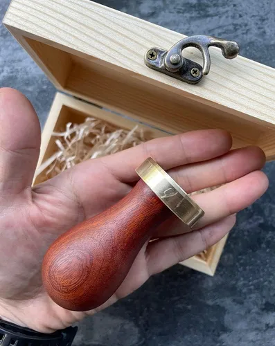 Miniatura 2 de Sello de arcilla personalizado para cerámica y cerámica, sellos de madera para arcilla, sello de jabón de regalo para sellos de polímero de Potter