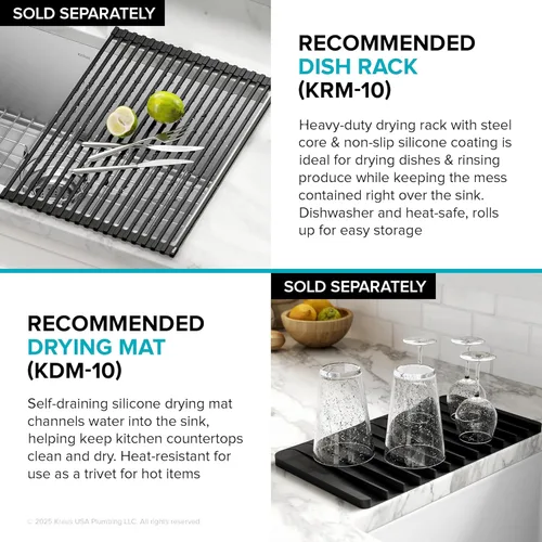 Miniatura 15 de Kraus - KHU100-30 - Fregadero de cocina de acero inoxidable, de 30 pulgadas