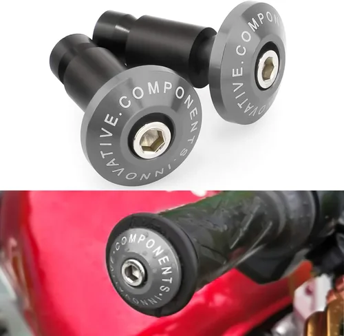 Miniatura 8 de GUAIMI Extremos de barra de motocicleta Street Bike 7/8" Agarres para manillar Tapones universales para motocicletas-Negro