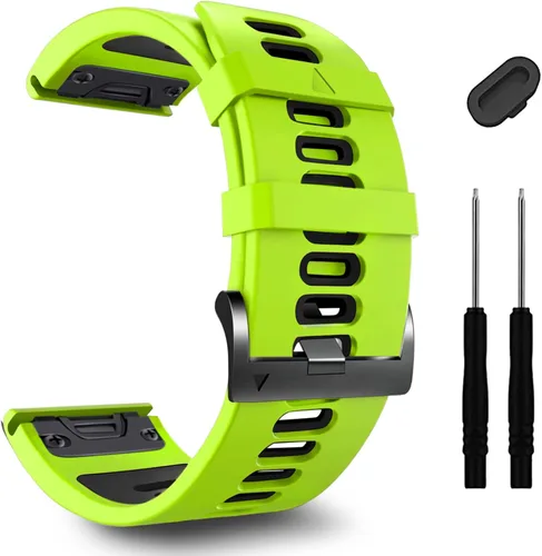 Miniatura 21 de ZPJPPLX 26mm Correas de reloj de fácil ajuste para tactix 8 Fenix 8 51mm 7X Pro 6X 5X, correas deportivas de silicona suave compatibles para Garmin