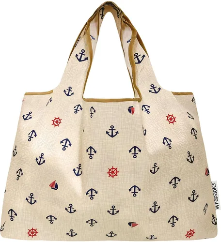 Miniatura 3 de allydrew Bolsas de comestibles reutilizables de nailon plegables grandes