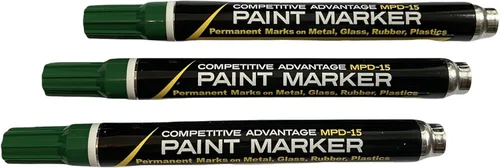 Miniatura 13 de Marcador de pintura esmaltada de ventaja competitiva MPD Permanente Impermeable Resistente a los rayos UV Blanco