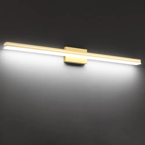 Miniatura 46 de SineRise Barra de Luz LED Moderna para Tocador de Baño de 16 Pulgadas, Accesorios de Iluminación de Pared de Baño Modernos de Acrílico Cromado Sobre