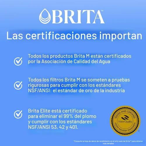 Miniatura 5 de Brita Jarra de filtro de agua de todo el día, blanco, grande, 10 taza, 1 cuenta
