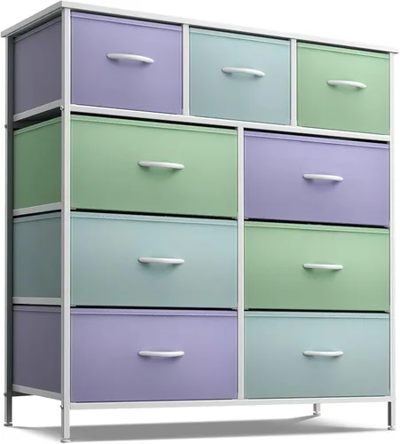 Miniatura 14 de Sorbus Cómoda con 8 cajones – Cómoda de almacenamiento de muebles para niños, adolescentes, dormitorio, guardería, sala de juegos, ropa, juguetes
