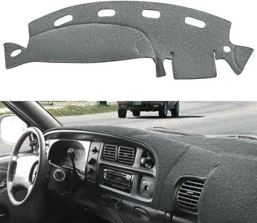 Miniatura 17 de Yiz Funda para Tablero Cubierta de Salpicadero Tapete de Ajuste Personalizado para Dodge Ram 1500 2002-2005, 2500/3500 2003-2005 (02-05 Beige) Y22
