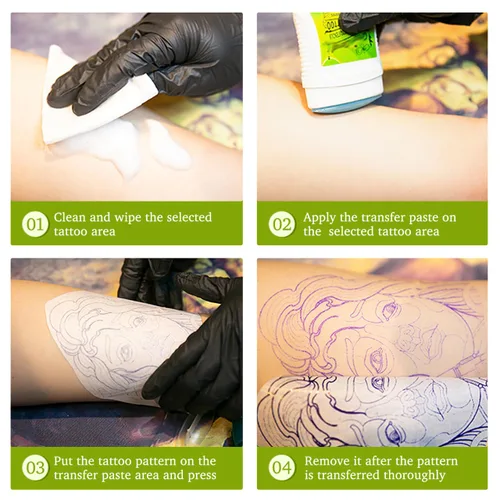 Miniatura 6 de Gel de transferencia de tatuajes, gel de transferencia de tatuajes, gel de crema para tatuaje, desodorante de tatuaje antitranspirante, suministros