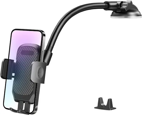 Miniatura 9 de Soporte para teléfono de automóvil, cuello de cisne para salpicadero de vehículo, parabrisas, ventilación de aire, soporte para teléfonos