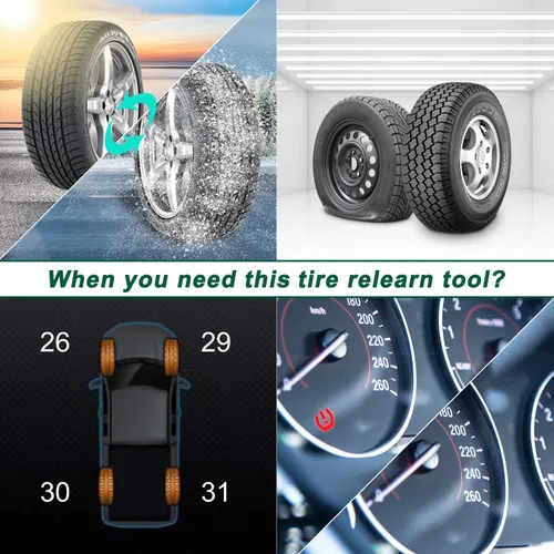 Miniatura 4 de JDIAG Herramienta de Sensor TPMS, Herramienta de Reaprendizaje TPMS para F150 Sensor de Reseteo Automático de TPMS Programación de Herramientas