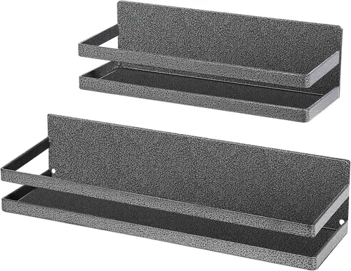Uten Estante grande para especias para refrigerador, paquete de 2 estantes magnéticos fuertes, organizador de refrigerador movible para cocina para