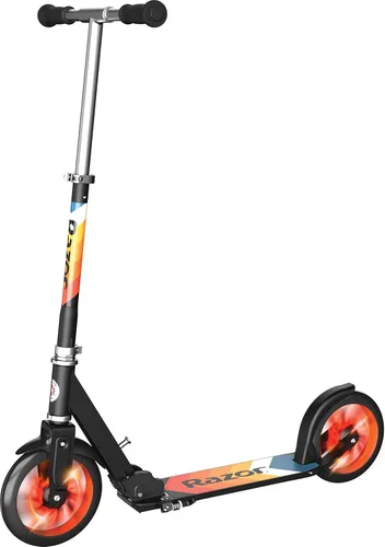 Razor A5 Lux Kick Scooter for Kids Ages 8+ - 8" Urethane Wheels, Aluminum Frame, Anodized Finish Featuring Bold Colors and Graphics, for Riders up