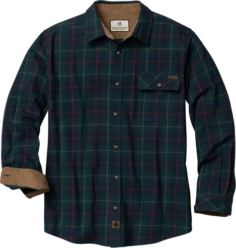 Miniatura 8 de Legendary Whitetails Camisa de franela de manga larga con botones para hombre, 100% algodón