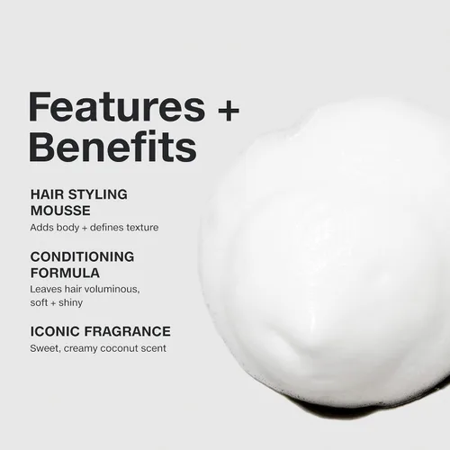 Miniatura 4 de Paul Mitchell Sculpting Foam, Touchable, Flexible Hold + Frizz Control, For All Hair Types