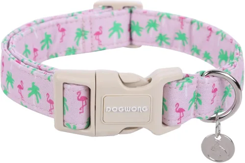 Miniatura 30 de DOGWONG Collar de perro de San Valentín, collar de perro con estampado de corazones para perros grandes, lindos collares de primavera, hembra