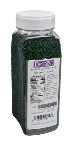 Miniatura 10 de DecoPac Black Sprinkles Paquete Extra Grande de 26oz Mezcla de Chispitas para Pastel, Chispitas Elegantes Para Decoración de Pasteles, Negro
