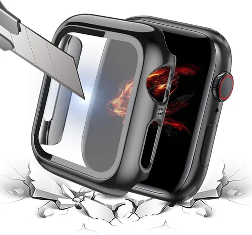Miniatura 3 de Bekomo Compatible with Apple Watch Band 49mm 46mm 44mm 45mm 42mm 40mm 38mm 41mm, Stainless Steel iWatch Bands with 2 Pack Tempered Glass Case for