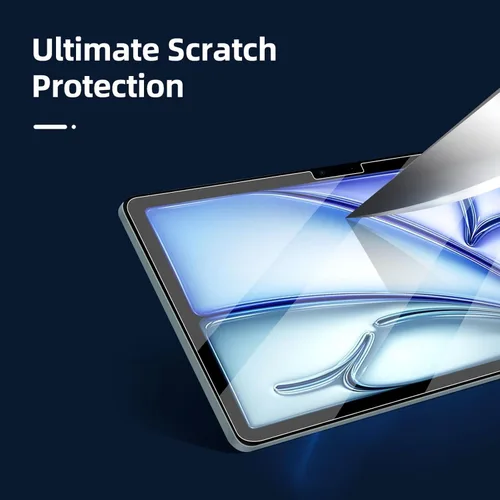 Miniatura 5 de NEW'C Paquete de 2 protectores de pantalla diseñados para iPad Air 2025 de 11 pulgadas (M3), iPad Air 2024 de 11 pulgadas (M2), vidrio templado, sin