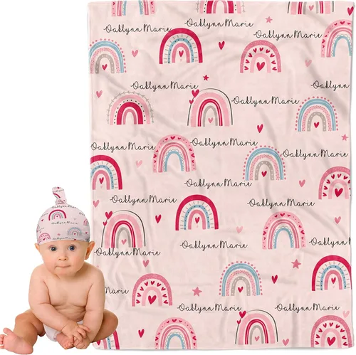 Miniatura 24 de Mantas de bebé personalizadas para niños y niñas, regalos personalizados para bebés, mantas de bebé personalizadas para niñas y niños, artículos