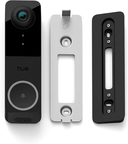 Miniatura 8 de Timbre de video Philips Hue Secure con cable, resolución 2K, vista de ángulo amplio, notificaciones, integración con luces Hue, audio bidireccional