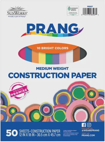Miniatura 3 de Pacon SunWorks Papel de construcción, Variados 10 Colores surtidos