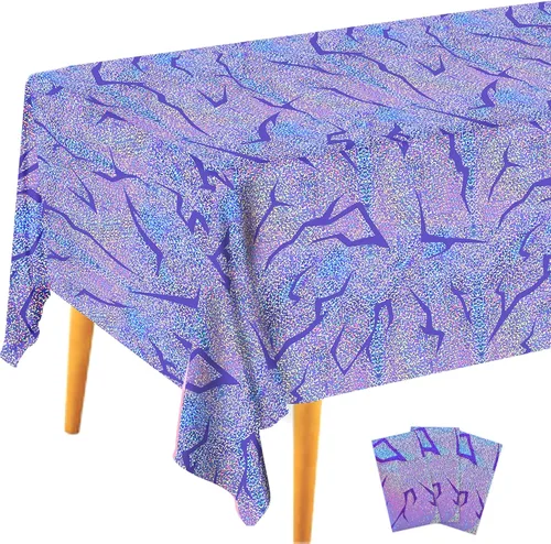Miniatura 9 de Mantel azul para fiesta de videojuegos, 2 unidades, 54 x 108 pulgadas, decoración de fiesta de cumpleaños de videojuegos, funda rectangular Mantel