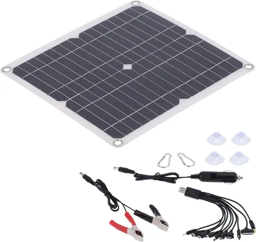 Miniatura 6 de Panel solar, tablero cargador de panel de célula solar de 15W 18V, impermeable IP65