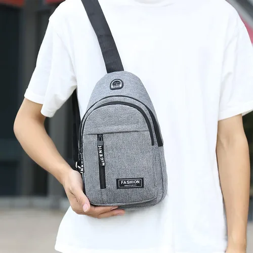 Miniatura 2 de Gecau Bolso bandolera multiusos - Bolso cruzado en el pecho - Mochila deportiva de senderismo - Mochila casual para hombres y mujeres