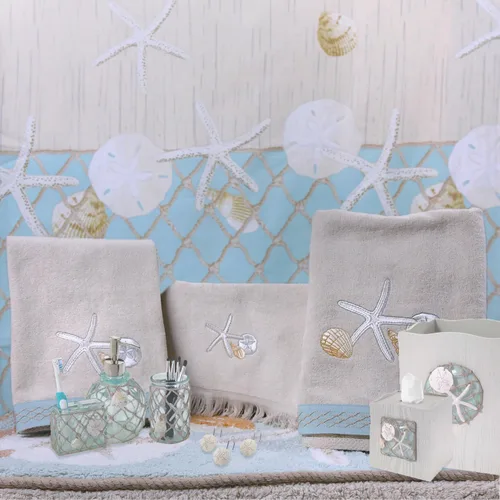 Miniatura 5 de Avanti Linens - Alfombra de baño, suave y absorbente, accesorios de baño inspirados en la playa (colección Seaglass, 20 x 30 pulgadas)