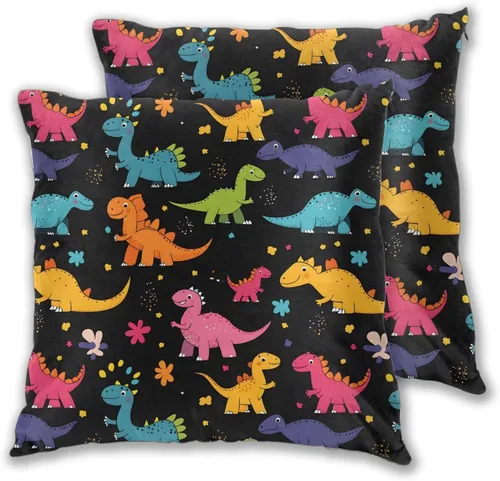 Miniatura 27 de Juego de 2 fundas de almohada cuadradas de Acción de Gracias, hojas de arce otoñales, fundas protectoras para sofá con cremallera oculta, 16 x 16