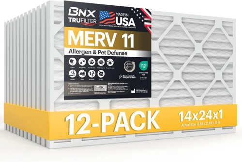 Miniatura 24 de BNX TruFilter - Filtro de aire MERV 11 de 18 x 20 x 1 pulgadas (paquete de 6) – Fabricado en Estados Unidos – Defensa contra Alérgenos Filtro