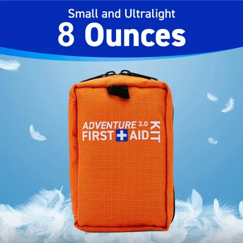 Miniatura 6 de Kit de primeros auxilios ultraligero, pequeño, repelente al agua - Camping y aire libre 71 piezas, Adventure 3.0 Essentials Kit, para camping