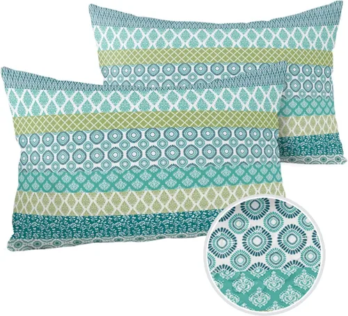 Miniatura 11 de Fundas de almohada impermeables para exteriores, fundas de almohada lumbares, estilo bohemio, diseño de rayas, tribal, estilo bohemio, fundas