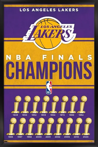 Miniatura 8 de Trends International NBA Los Angeles Lakers - Póster de pared de Champions 23, 22.4 pulgadas de largo x 14.7 pulgadas de ancho, versión enmarcada