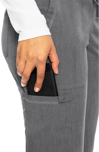 Miniatura 8 de Med Couture Pantalones de Uniforme Médico (Scrubs) para Mujeres Pantalones Cargo Jogger con 5 Bolsillos, Ligeros, Ultra Suaves, Tela Elástica