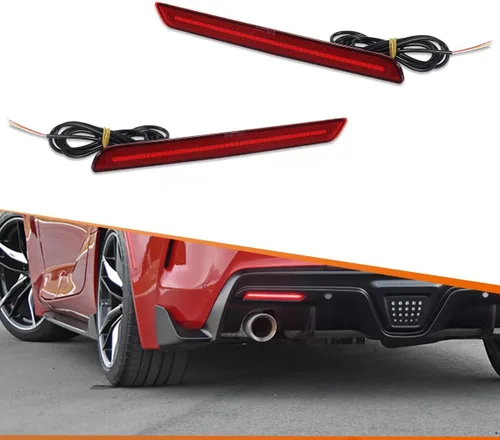 Miniatura 6 de ADIIL Kit de carcasa de 2 piezas con lente ahumada, faros antiniebla, reflectores, luces traseras de freno, kit de carcasa para Toyota GR Supra 2020