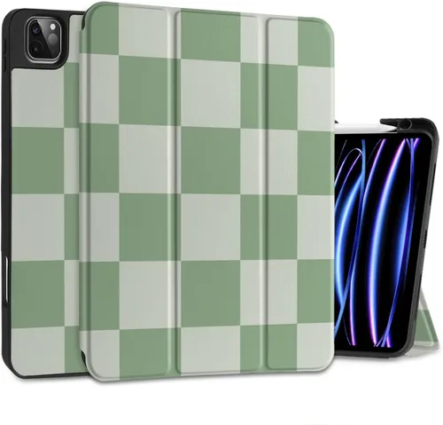 Miniatura 12 de MEEgoodo para iPad Pro M2 12.9 Funda 6ª/5ª/4ª/3ª Generación 2022 2021 2020 2018 con Soporte para Lápiz, Funda para Tablet con Parte Trasera de TPU