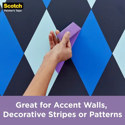 Miniatura 11 de Scotch Cinta para pintores de superficies delicadas, 0.94 pulgadas x 60 yardas, preparación de pintura sin daños, protege superficies delicadas