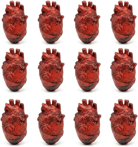 Miniatura 8 de Partes del cuerpo de fantasía. Corazón (1 por paquete)., Paquete de 1, Corazón rojo