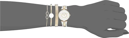 Miniatura 4 de Anne Klein - Reloj de brazalete para mujer con cristales de Swarovski y malla acentuada