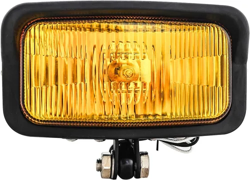 Miniatura 4 de FATECIM Vintage motocicleta cuadrado faro retro cabeza luz lámpara ámbar lente con visera universal para Harley Cruiser Bobber Chopper Yamaha Honda