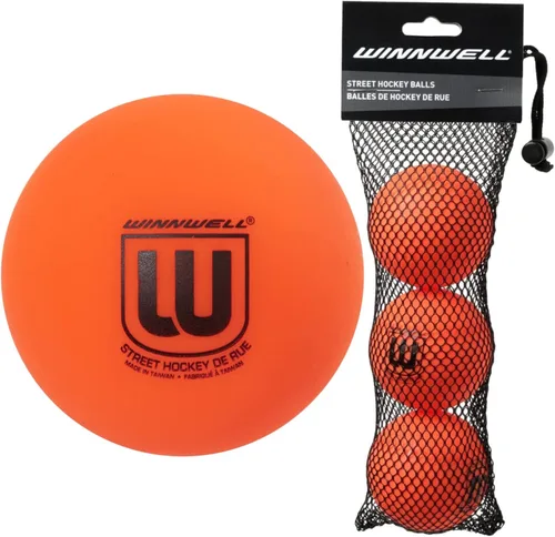 Miniatura 8 de Winnwell Pelotas deportivas de hockey callejero – Pelotas para interiores y exteriores con bolsa de almacenamiento – Ideal para juegos de hockey