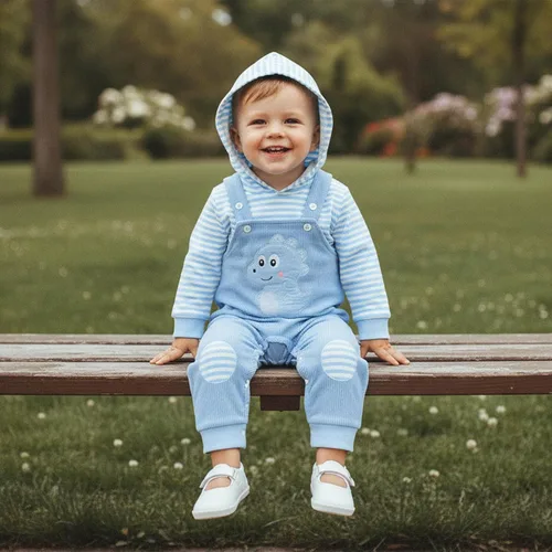 Miniatura 140 de Conjunto de ropa de otoño e invierno para bebé y niño, sudadera larga con capucha y pantalones para niños pequeños, 6, 12, 18, 24 meses, 2T
