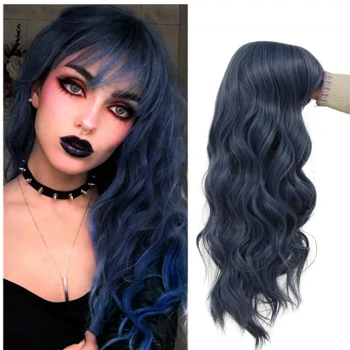 Miniatura 10 de Tseses Long Blonde Curly Wig for Women Natural Wave Hair Wigs for White Women Cosplay Party Theater Costume Wig