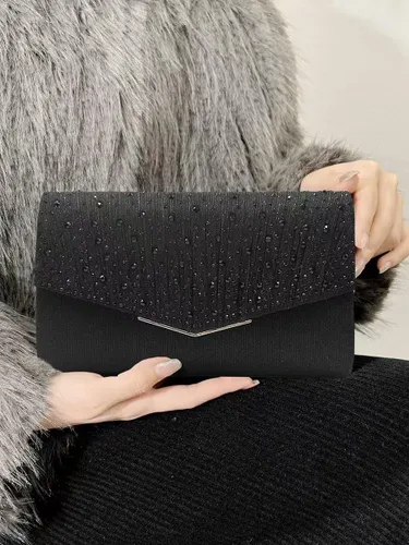 Miniatura 7 de Bolsos de mano con diamantes de imitación para mujer, monederos y bolsos formales, bodas, fiestas, bailes, bolsas de dinero, regalo de Navidad