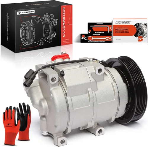 Miniatura 10 de Compresor de aire acondicionado A-Premium con embrague Compatible con Acura MDX 2007-2013, ZDX 2010-2013 y Honda Odyssey 2008-2017, Pilot 2008-2015