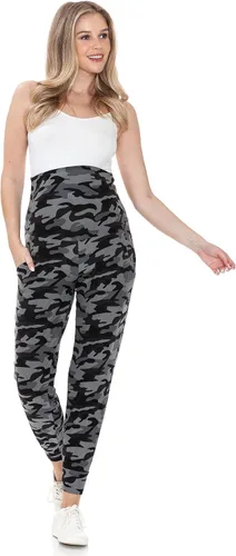 Miniatura 158 de Leggings Depot Pantalones de maternidad para mujer, sobre el vientre, pantalones deportivos casuales para descansar